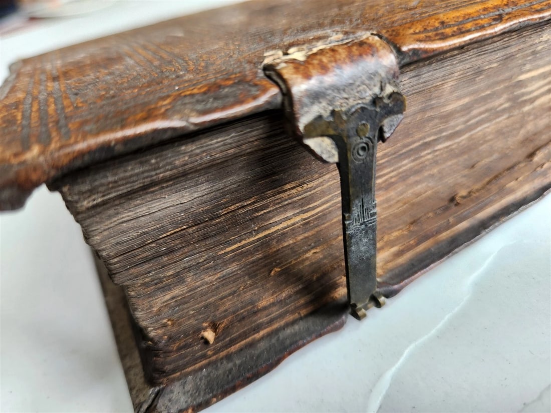 1581 SERMONS in LATIN Concionum de tempore antique PIGSKIN BINDING w/ CLASPS - 4