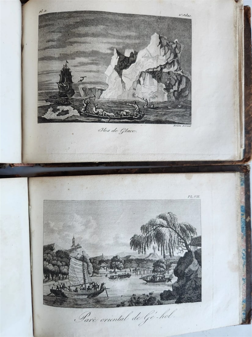 1817 VOYAGES 5 ATLAS VOLUMES antique ILLUSTRATED travels COOK ASIA TURKEY w/MAPS - 6