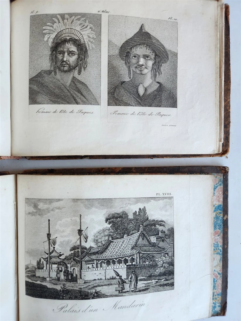 1817 VOYAGES 5 ATLAS VOLUMES antique ILLUSTRATED travels COOK ASIA TURKEY w/MAPS - 8