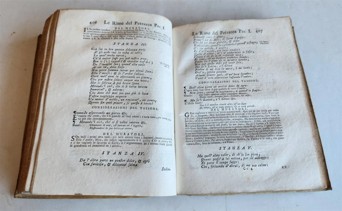 1741 FRANCESCO PETRARCA antique VELLUM BOUND - 6