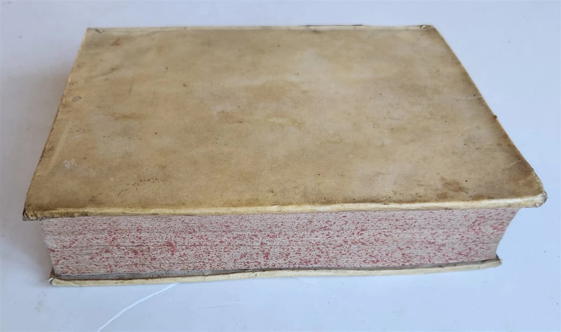 1741 FRANCESCO PETRARCA antique VELLUM BOUND - 8