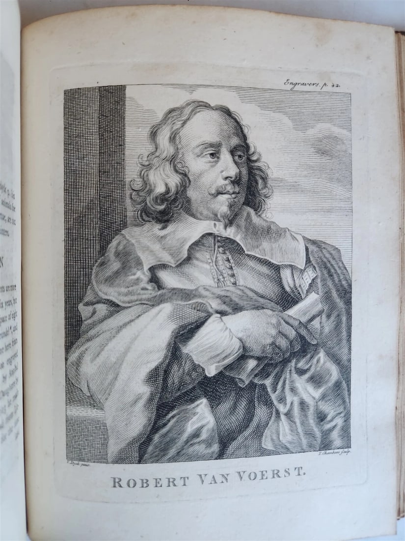 1762 ANECDOTES of PAINTING in ENGLAND antique ILLUSTRATED w/90 engravings 2 vols - 15