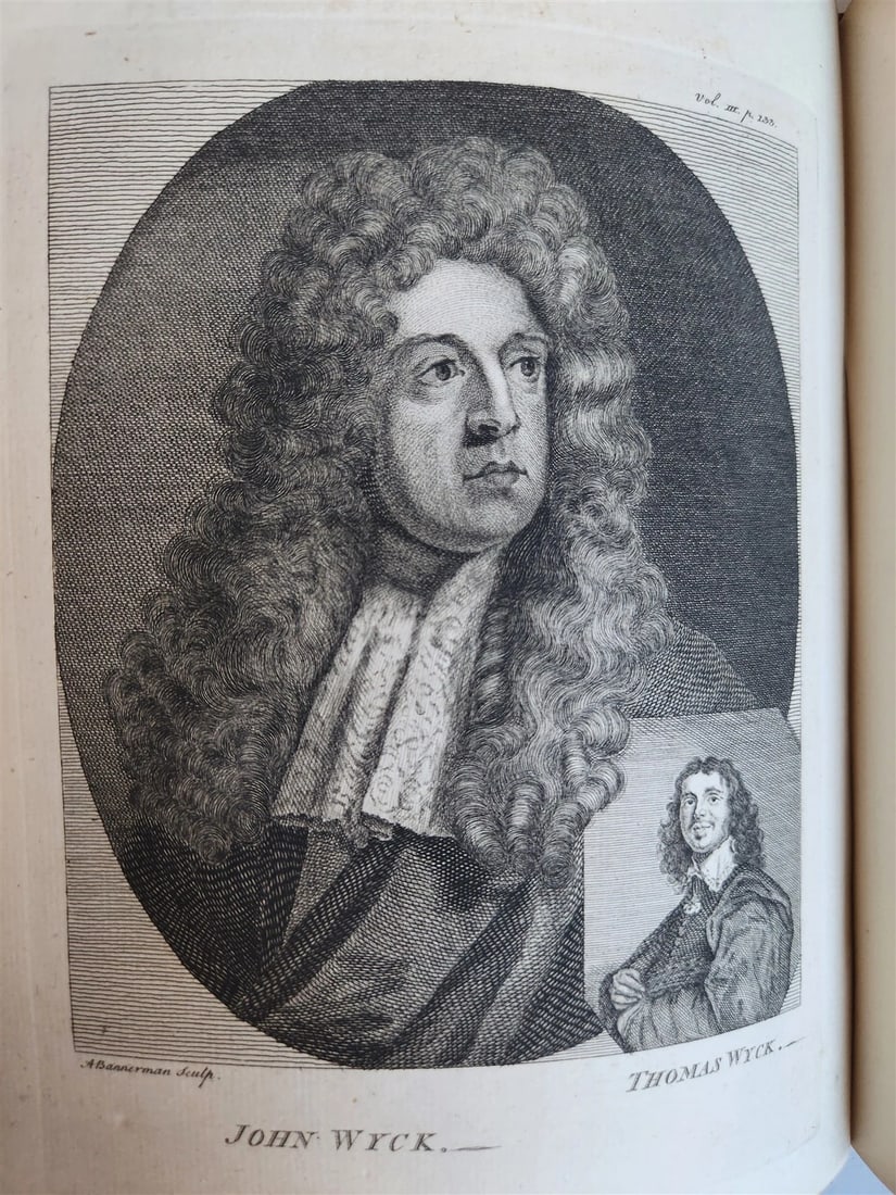 1762 ANECDOTES of PAINTING in ENGLAND antique ILLUSTRATED w/90 engravings 2 vols - 19
