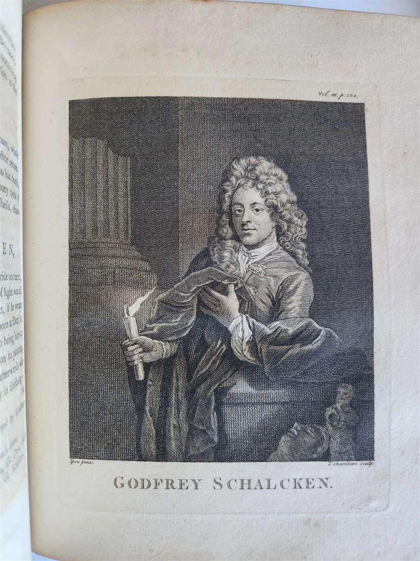 1762 ANECDOTES of PAINTING in ENGLAND antique ILLUSTRATED w/90 engravings 2 vols - 20