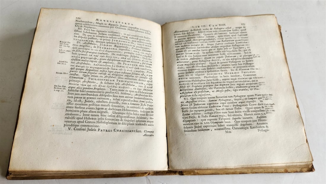 1696 AEGYPTIACA by Witsius antique EGYPTIAN & HEBREW RELIGIOUS CEREMONIES - 7