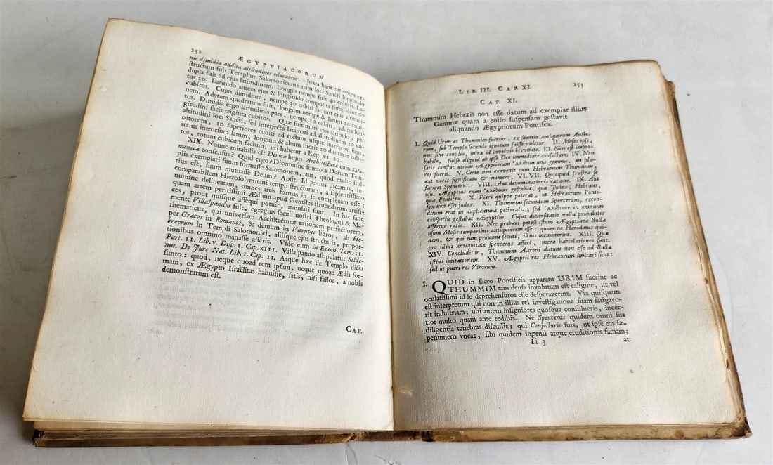 1696 AEGYPTIACA by Witsius antique EGYPTIAN & HEBREW RELIGIOUS CEREMONIES - 8