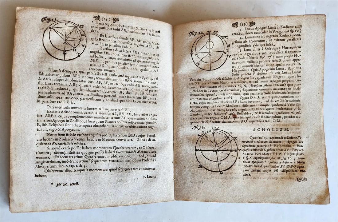 1682 ASTRONOMY ECLIPSES antique Tenebrae Summatim Illustratae Doctrina Eclipsium - 12