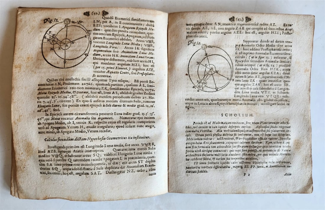 1682 ASTRONOMY ECLIPSES antique Tenebrae Summatim Illustratae Doctrina Eclipsium - 14