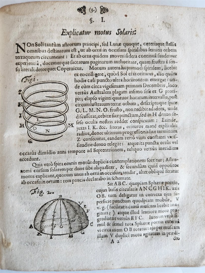 1682 ASTRONOMY ECLIPSES antique Tenebrae Summatim Illustratae Doctrina Eclipsium - 19