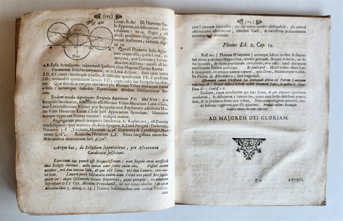1682 ASTRONOMY ECLIPSES antique Tenebrae Summatim Illustratae Doctrina Eclipsium - 4