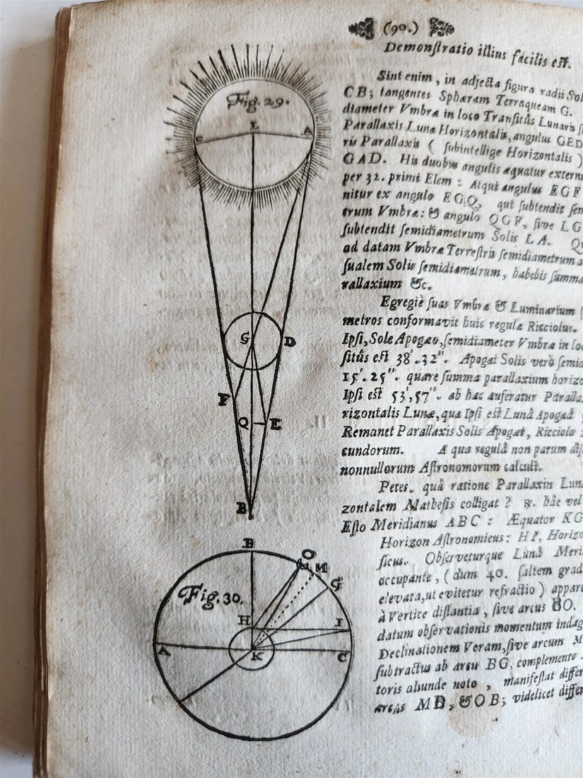 1682 ASTRONOMY ECLIPSES antique Tenebrae Summatim Illustratae Doctrina Eclipsium - 9