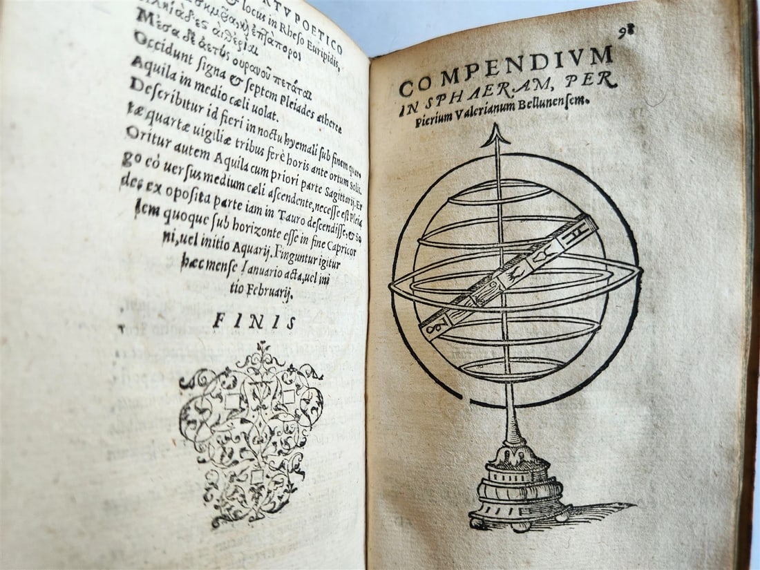 1581 ASTRONOMY Theoricae Novae Planetarum Georg PEURBACH & SACROBOSCO antique - 15