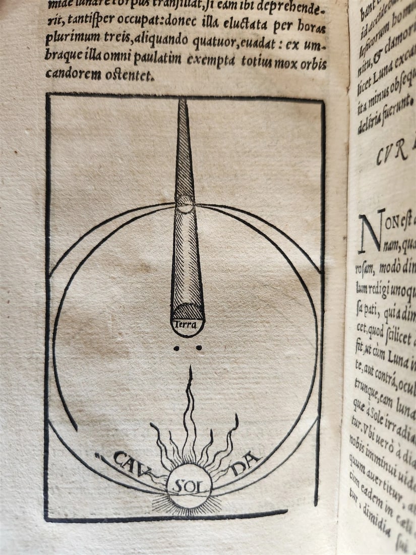 1581 ASTRONOMY Theoricae Novae Planetarum Georg PEURBACH & SACROBOSCO antique - 19