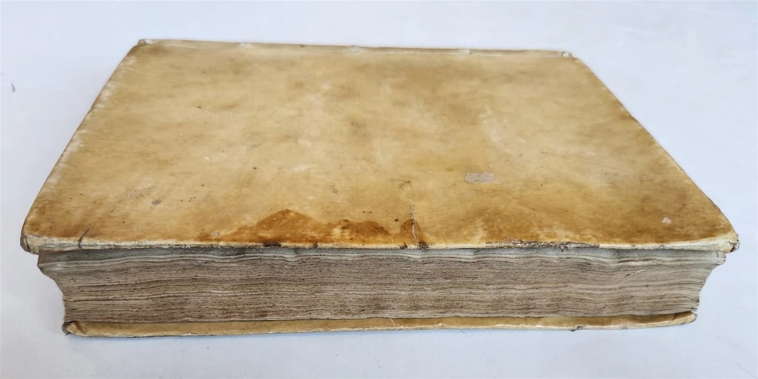 1627 Discorsi Morali Su La Tavola di Cebete Tebano antique VELLUM BOUND - 3