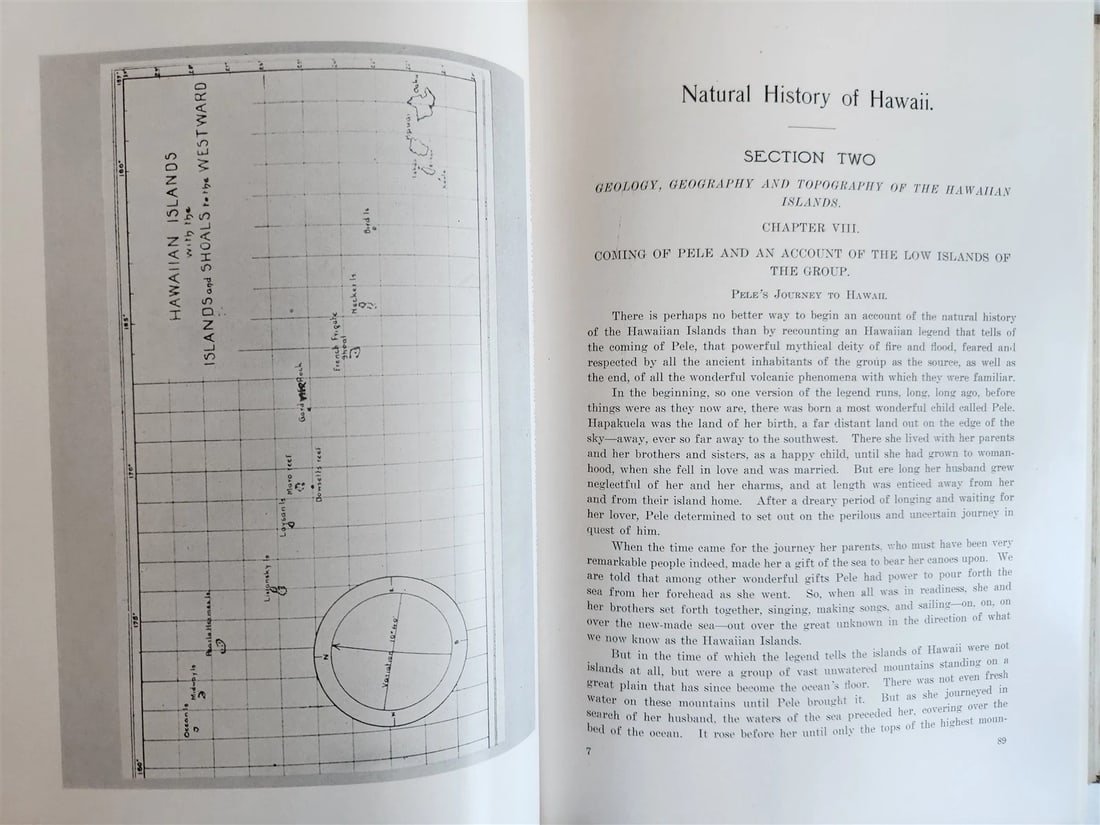 1915 NATURAL HISTORY of HAWAII antique ILLUSTRATED - 10