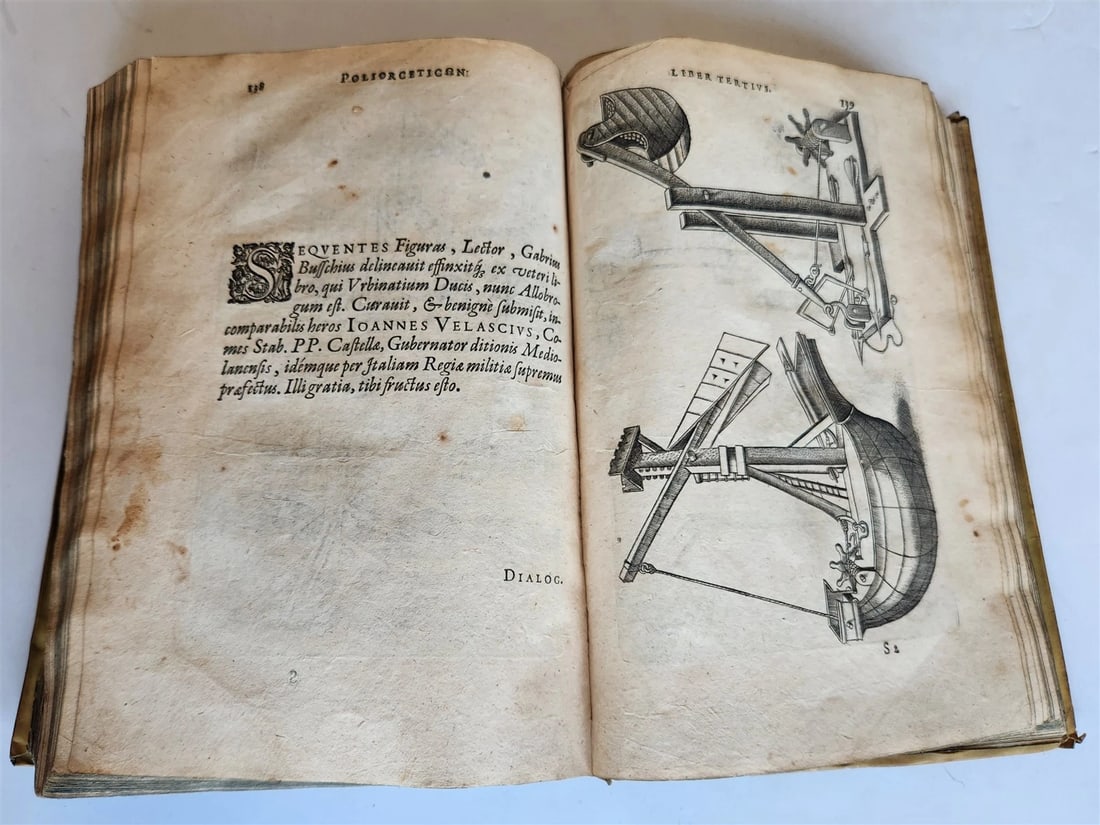 1614 DE MILITIA ROMANA by LIPSIUS antique ILLUSTRATED WARFARE Plantiniana vellum - 6