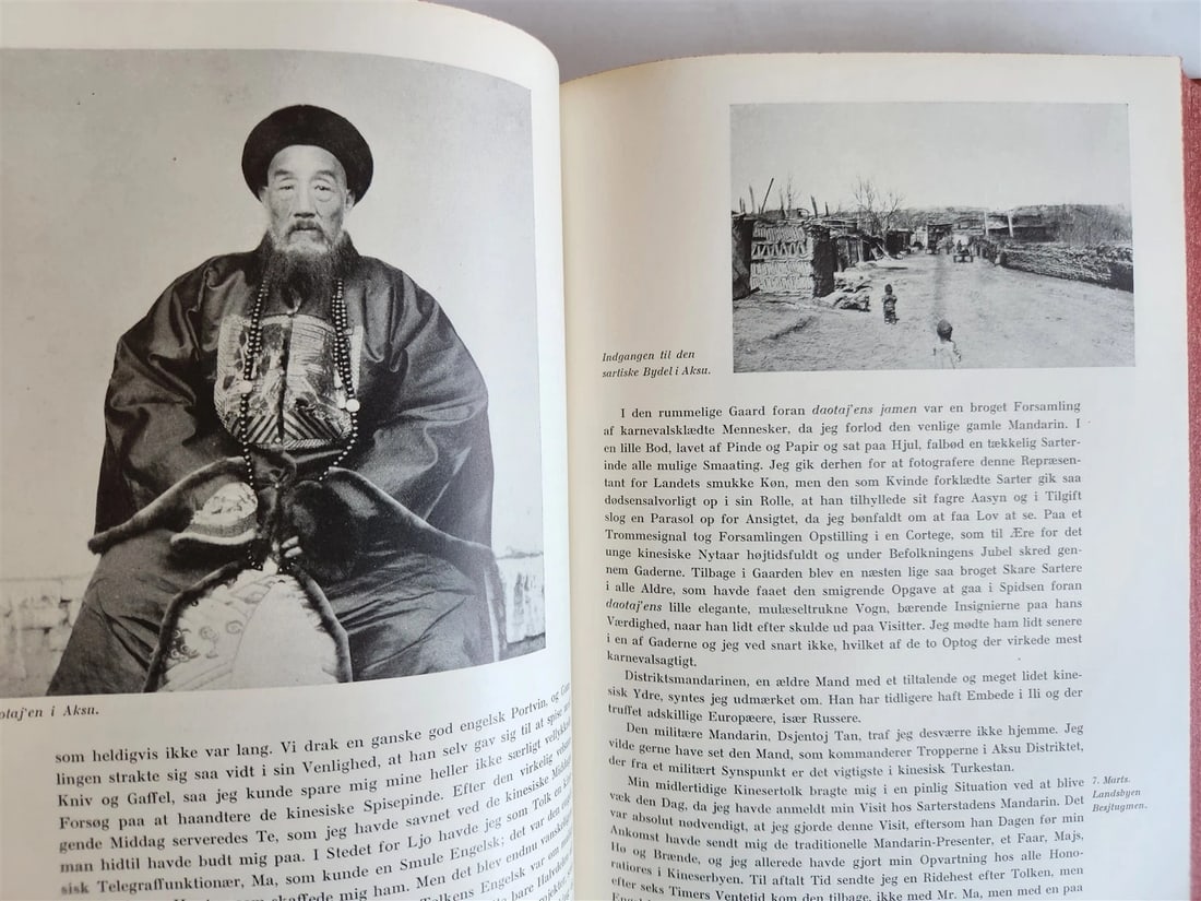 1941 FROM SAMARKAND to PEKING by Mannerheim antique in DANISH ILLUSTRATED - 11