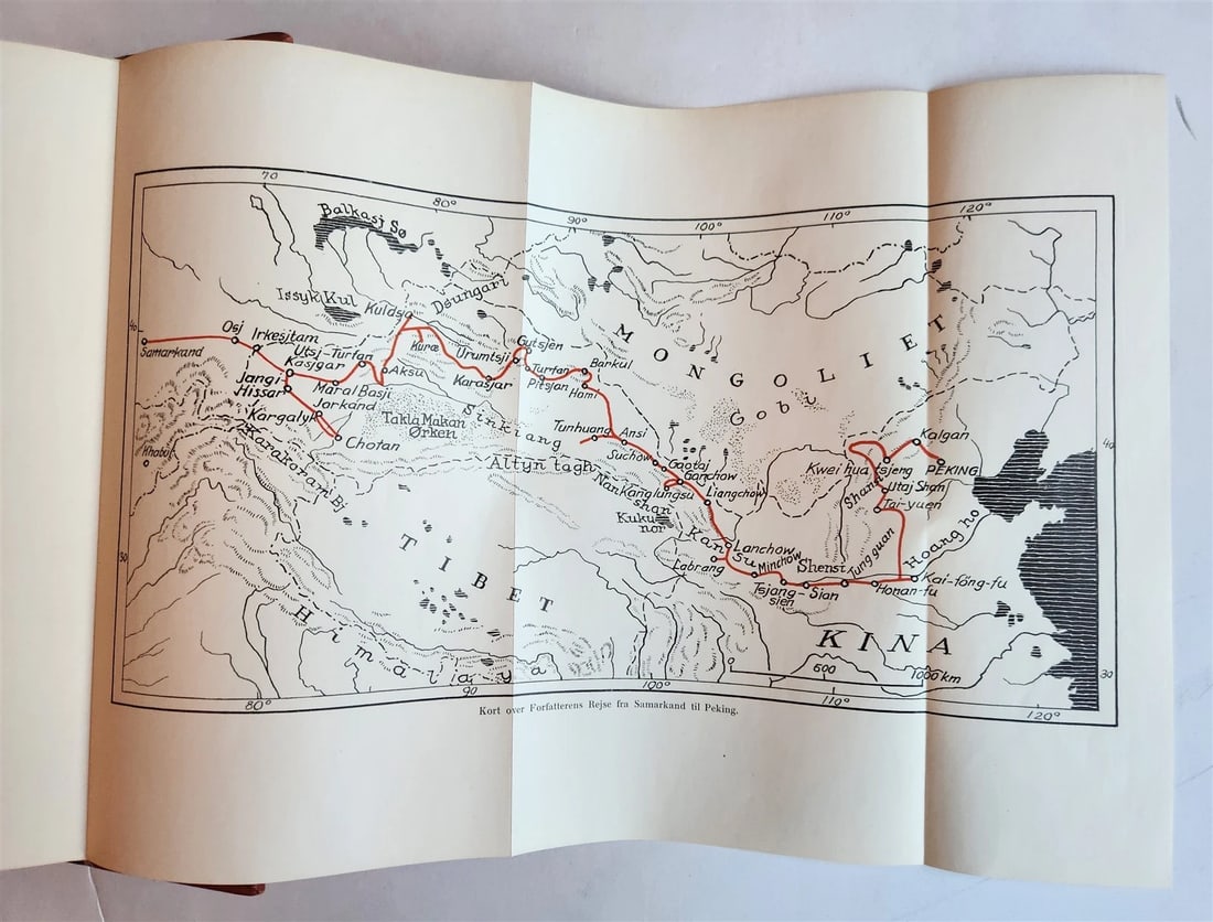1941 FROM SAMARKAND to PEKING by Mannerheim antique in DANISH ILLUSTRATED - 4
