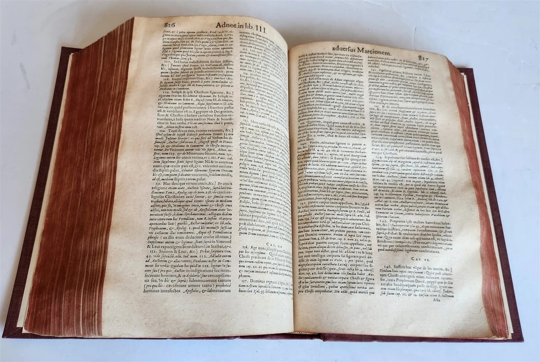 1598 THEOLOGY by TERTULLIAN antique FOLIO 16th century - 12