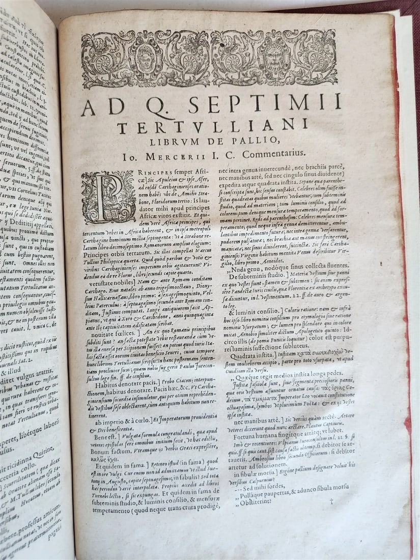1598 THEOLOGY by TERTULLIAN antique FOLIO 16th century - 13