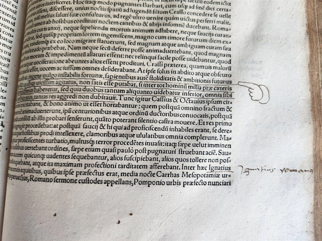 1535 LIVES OF ILLUSTRIOUS GREEKS & ROMANS by PLUTARCH antique PIGSKIN FOLIO - 10