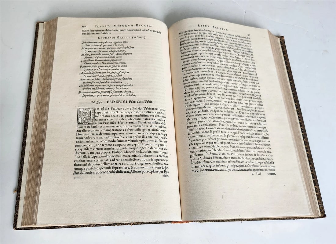 1573 PAOLO GIOVIO Elogia virorum antique 16th century FOLIO HISTORY BIOGRAPHIES - 12