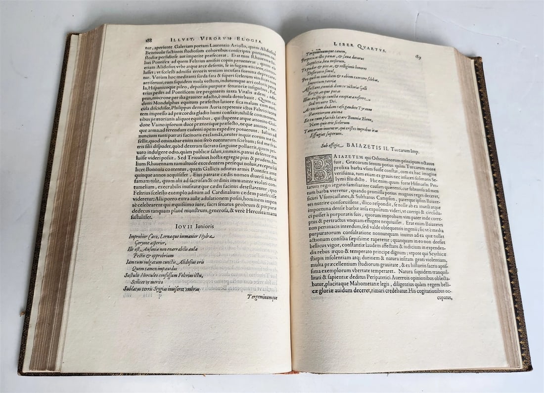 1573 PAOLO GIOVIO Elogia virorum antique 16th century FOLIO HISTORY BIOGRAPHIES - 8
