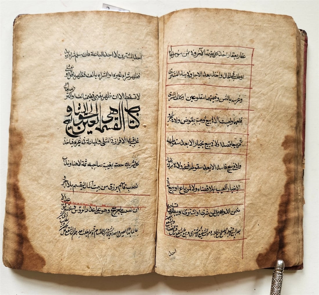16th-17th century ISLAMIC LAW MANUSCRIPT in ARABIC antique SHARIA FIQH - 10