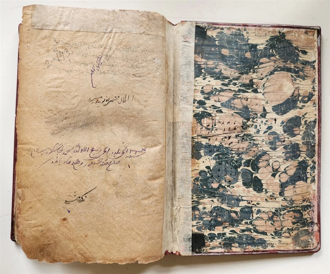 1839 ISLAMIC LAW ARABIC MANUSCRIPT antique An-Nukaya mukhtasar al-Wiqayah - 3
