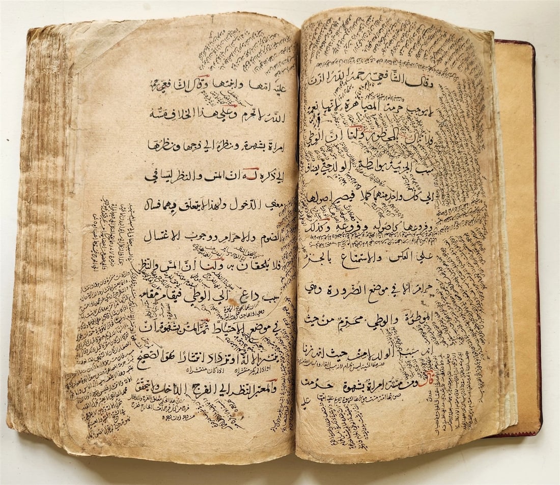 18th cent. ISLAMIC LAW ARABIC MANUSCRIPT antique Al-Hidayah SHARIA FIQH TREATISE - 8