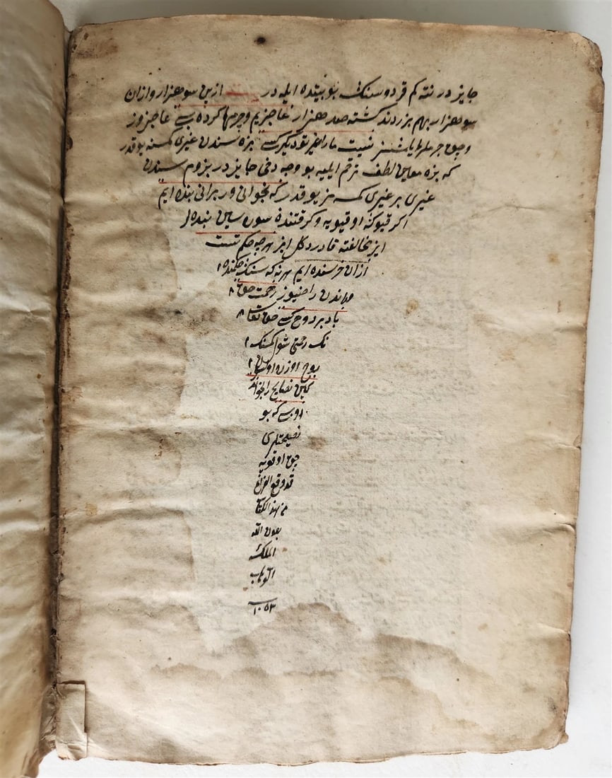 1644 RELIGIOUS ARABIC MANUSCRIPT antique 43 LEAVES - 2