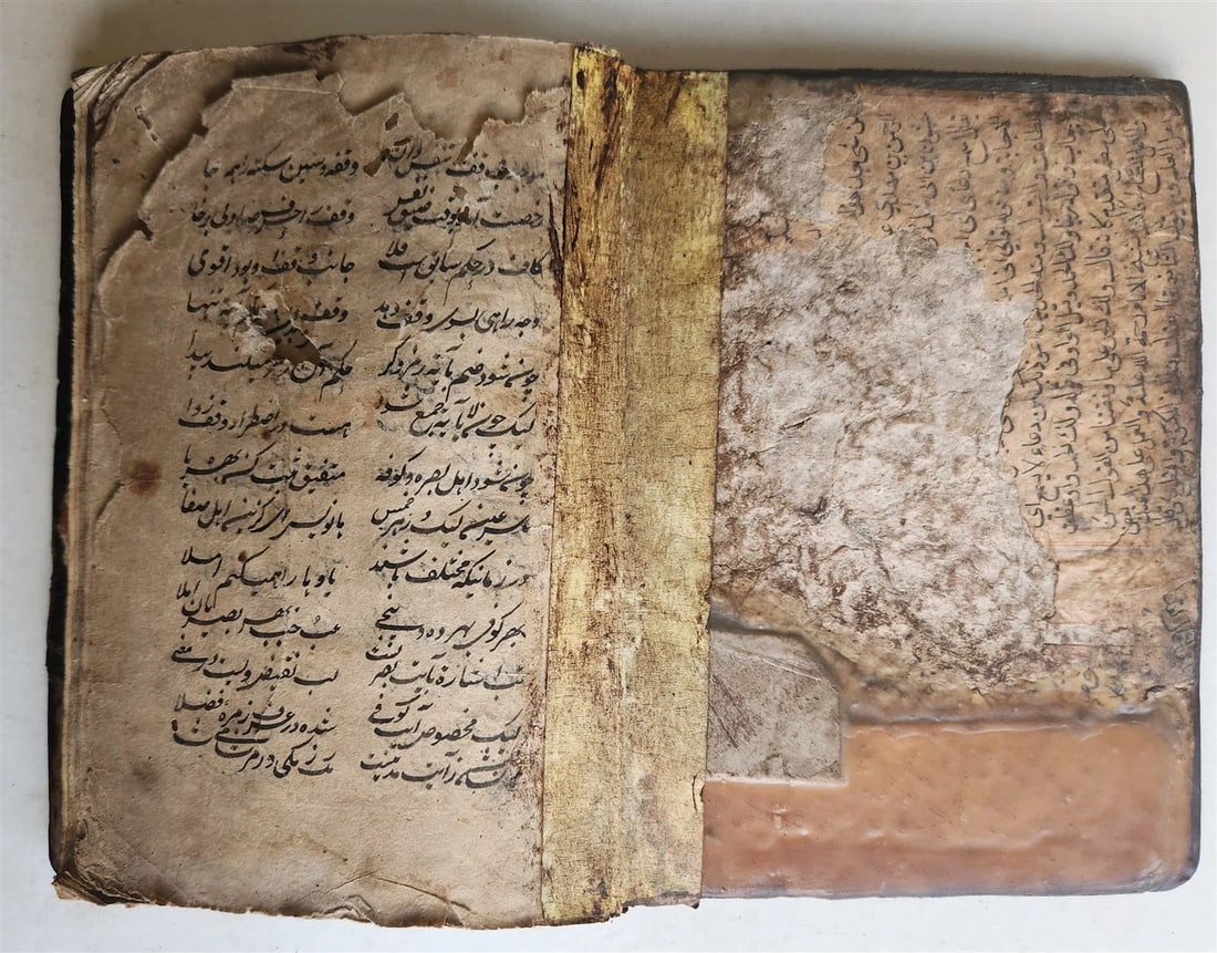 18th century FARSI MANUSCRIPT antique PROPHET MOHAMMED & HIS DESCENDANTS HISTORY (1 of 18)