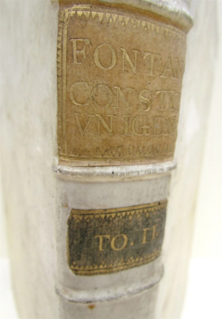 1719 ANTIQUE VELLUM BOUND FOLIO Clementis Papae XI Contitutio Unigenitus - 2