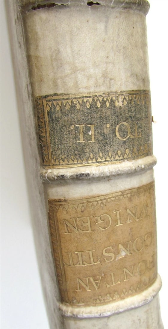 1721 ANTIQUE VELLUM BOUND FOLIO Clementis Papae XI Contitutio Unigenitus - 2