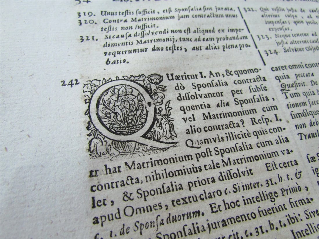 1729 VELLUM BOUND ANTIQUE FOLIO JUS CANONICUM UNIVERSUM by R.P.F. ANACLETO - 5