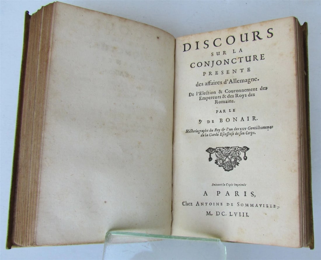 1658 POLICY of HOUSE of AUSTRIA GERMAN AFFAIRS antique VELLUM BOUND ELZEVIR PUBL - 6