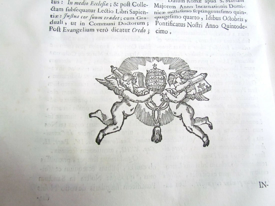 1755 ANTIQUE VELLUM BOUND FOLIO S. LEONIS MAGNI PAPAE PRIMI OPERA OMNIA - 4