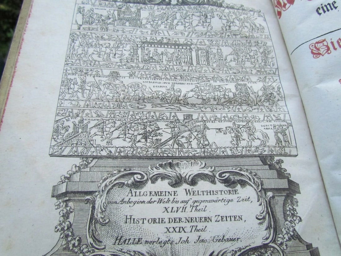 1783 WORLD HISTORY ANTIQUE VELLUM BOUND BOOK in GERMAN by Matthias Sprengel - 5