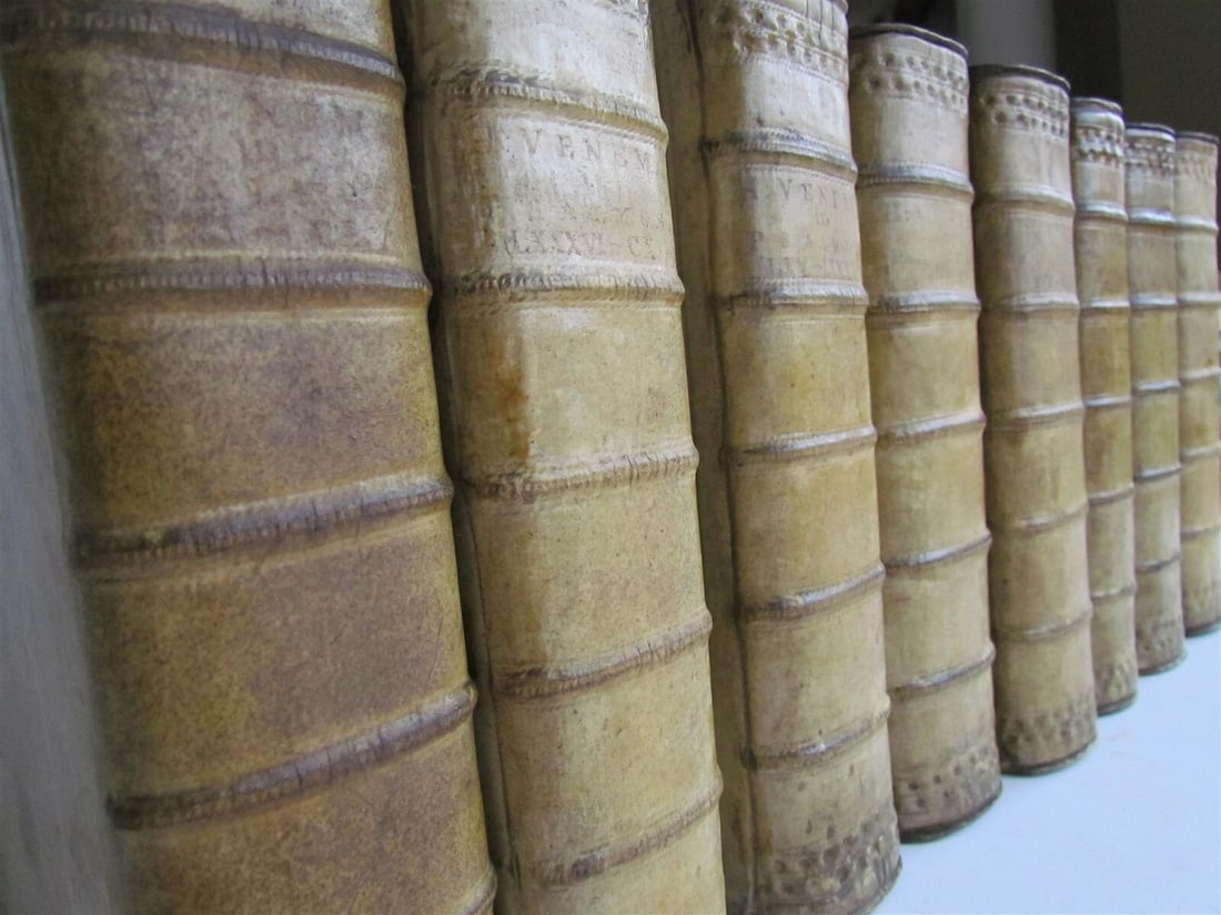 1765 Commentary on Prophet Jeremia by HERMAN VENEMA antique VELLUM BINDING V. I - 8