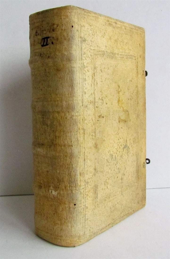 1685 Theologiae Moralis by SPORER antique BLINDSTAMPED PIGSKIN 17 CENTURY Vol II - 2