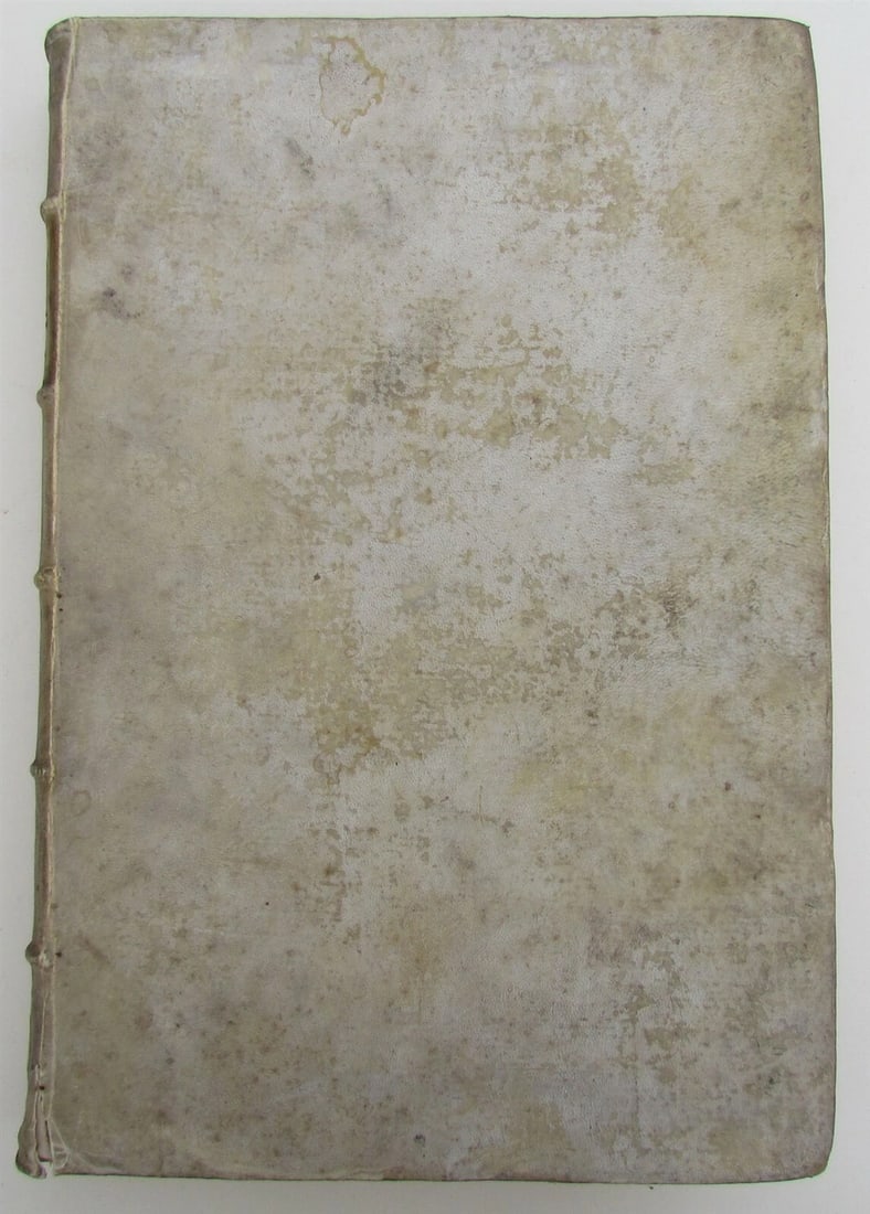 1729 ANTIQUE VELLUM BOUND FOLIO FORUM ECCLESIASTICUM by PETRO LEURENIO v.3 - 2