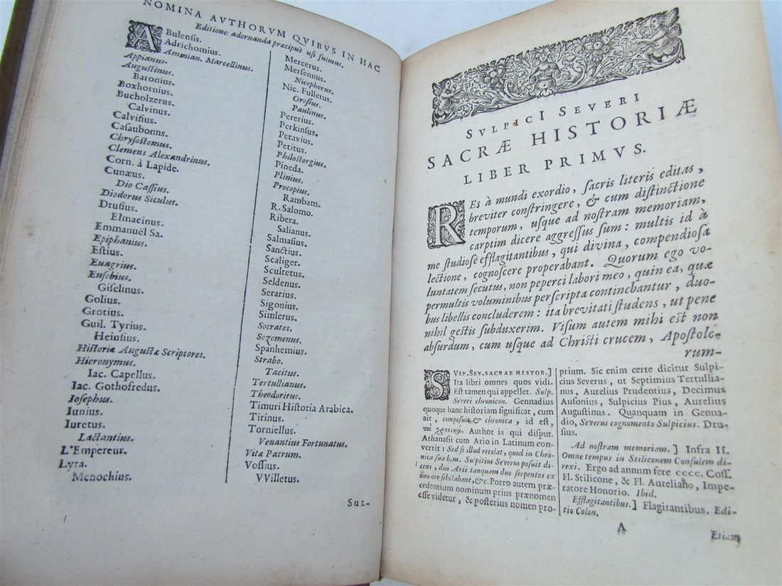 1647 Sulpici Severi Presbyteri. Opera omnia antique VELLUM BOUND - 6