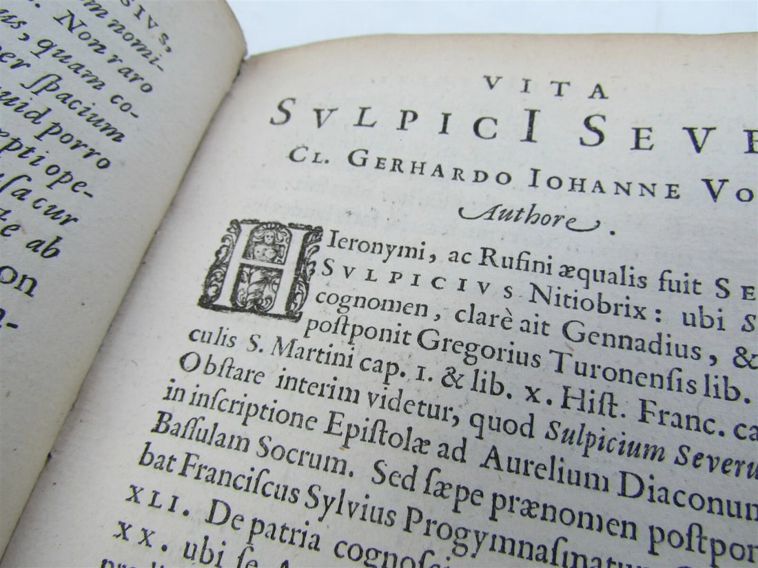 1647 Sulpici Severi Presbyteri. Opera omnia antique VELLUM BOUND - 8