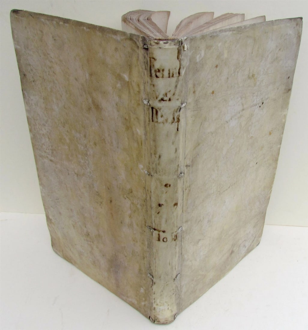 1741 CRIMINAL LAW N. Fermosini ANTIQUE VELLUM FOLIO CANONICA CIVILIA CRIMINALIA - 2