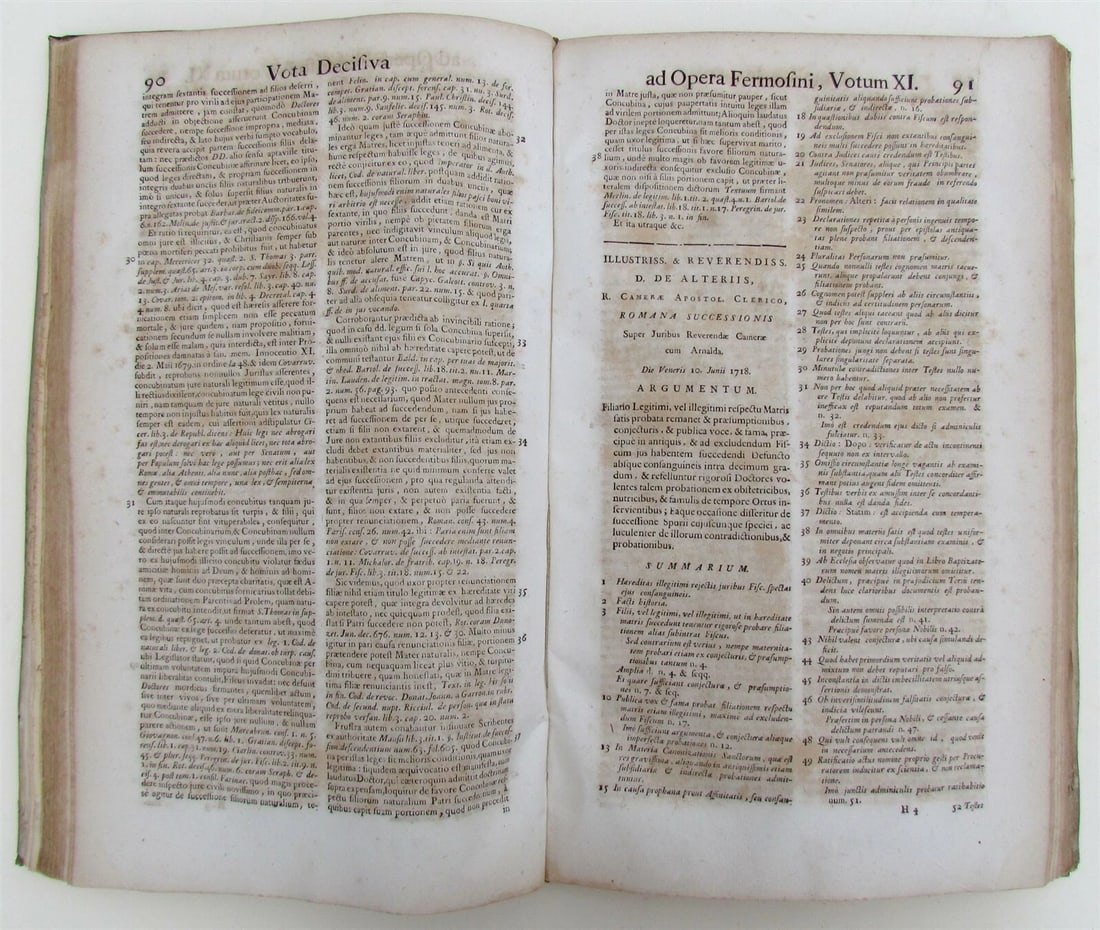 1741 CRIMINAL LAW N. Fermosini ANTIQUE VELLUM FOLIO CANONICA CIVILIA CRIMINALIA - 7