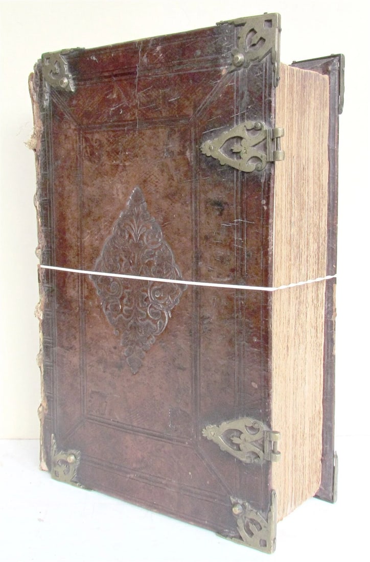 1738 BIBLE in DUTCH ILLUSTRATED w/ MAPS MASSIVE FOLIO in DUTCH antique BIBLIA - 2