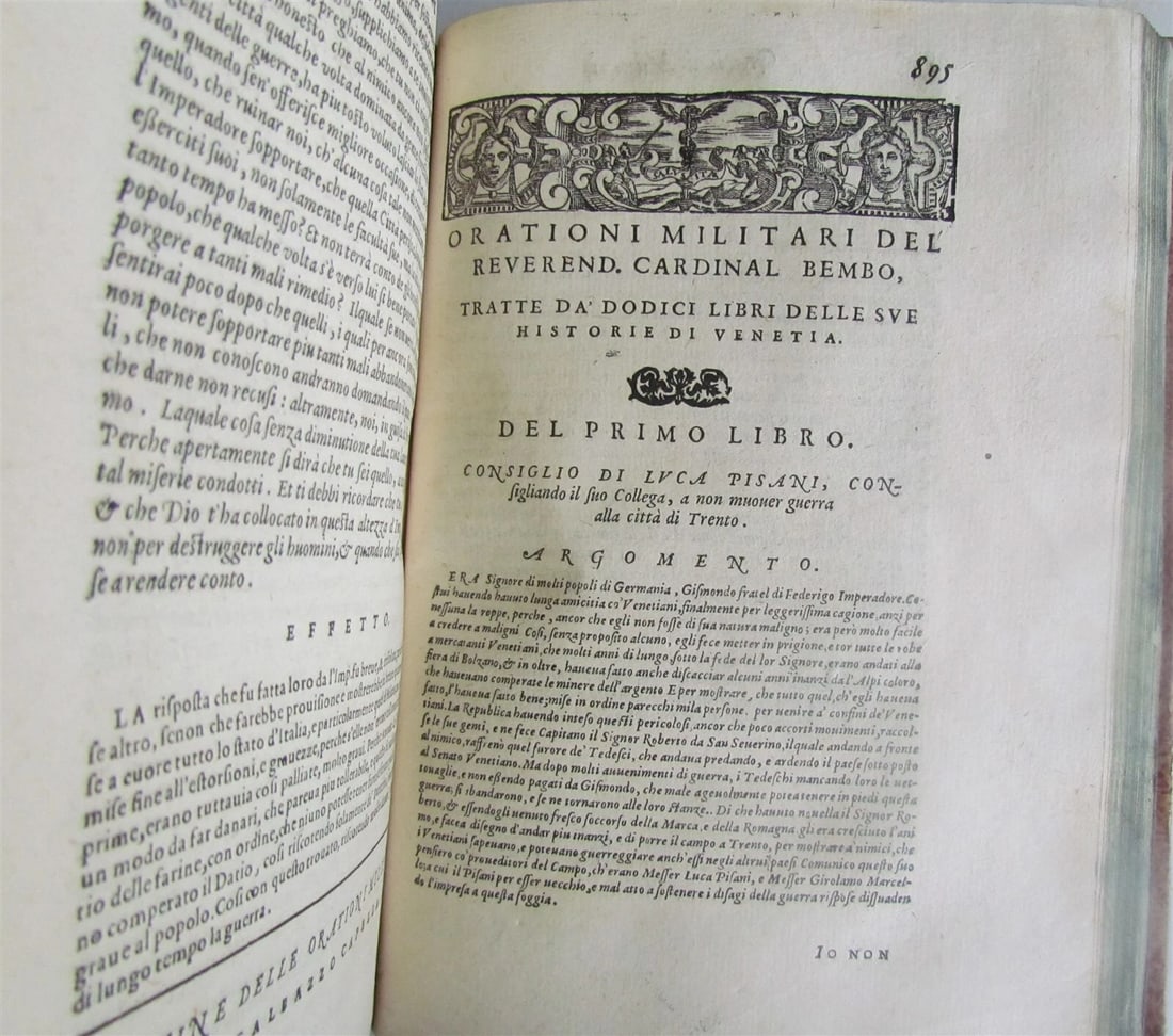 1585 MILITARY ORATIONS by Remigio Nannini in ITALIAN antique 16th CENTURY RARE - 10