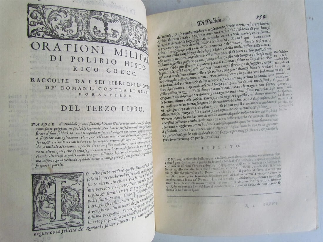1585 MILITARY ORATIONS by Remigio Nannini in ITALIAN antique 16th CENTURY RARE - 6