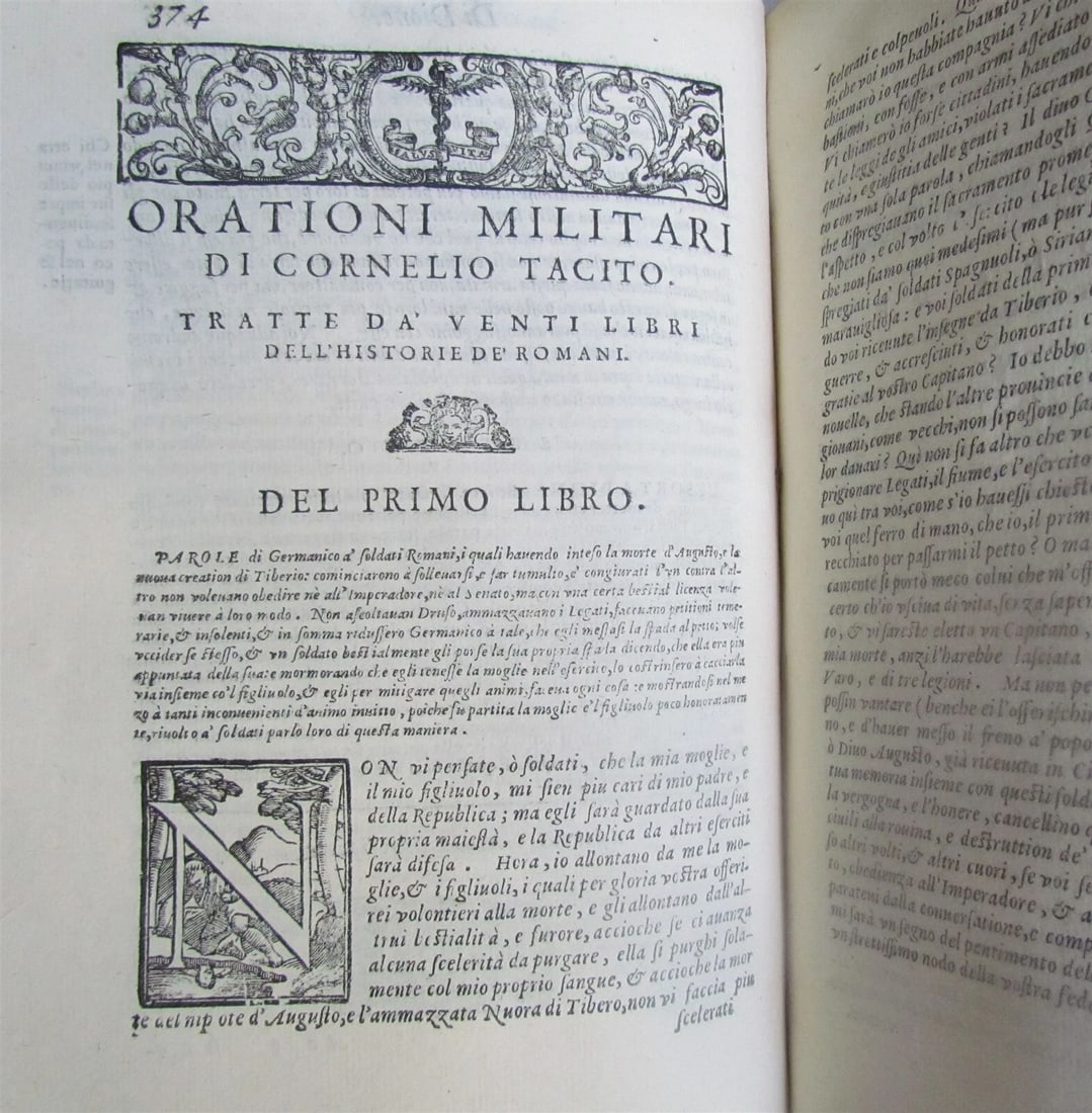 1585 MILITARY ORATIONS by Remigio Nannini in ITALIAN antique 16th CENTURY RARE - 7