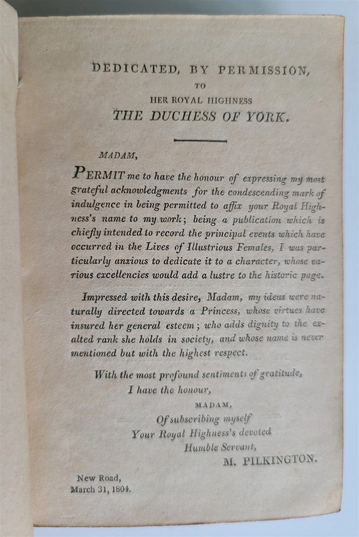 1804 MEMOIRS OF CELEBRATED FEMALE CHARACTERS Mary Pilkington ILLUSTRATED antique - 3